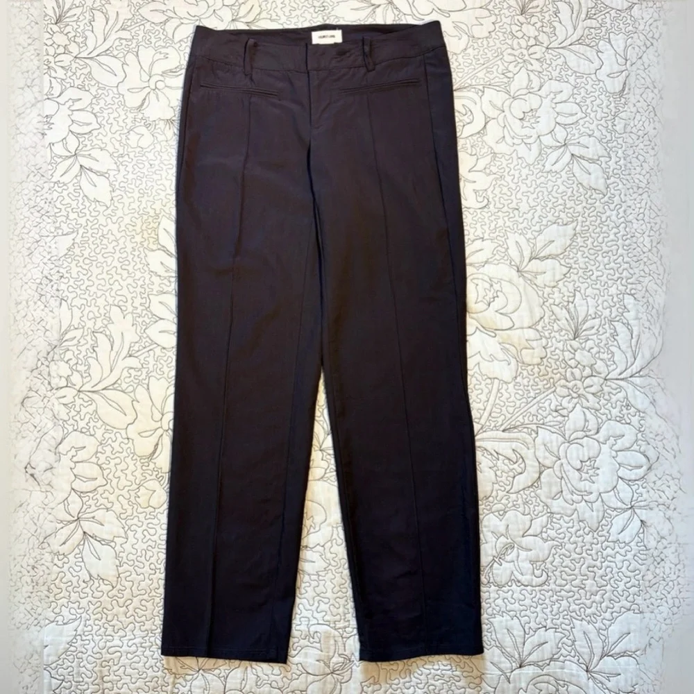 Helmut Lang Wool Blend Ankle Crop Pants Tailored Trousers Front Crease Seam~ 4🧡
